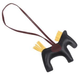 🆕 Equestrian Lucky Horse-Pony Purse Tag or Keychain - Black & Yellow 🐴